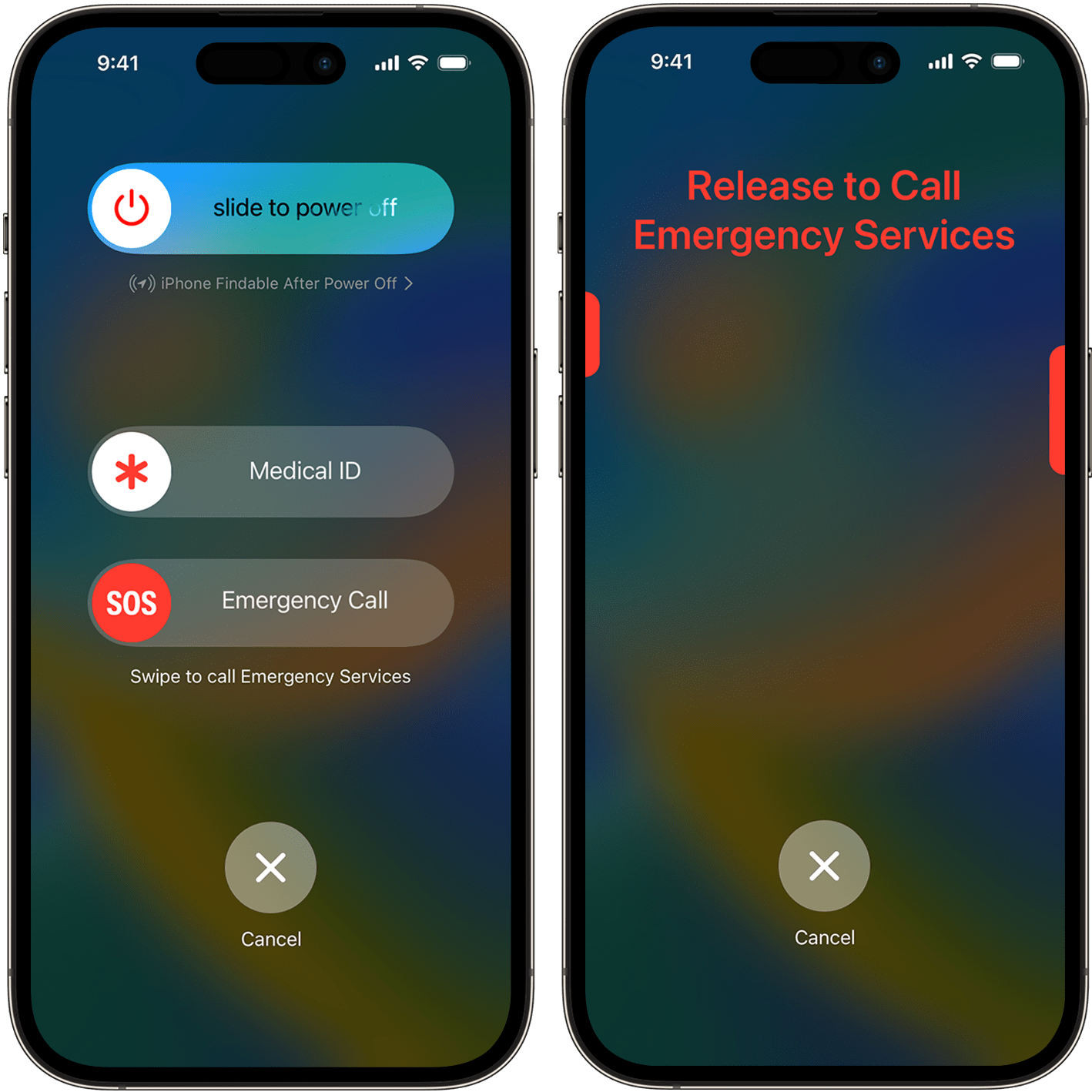 iOS 16 release to call emergency services